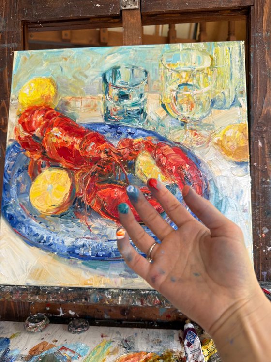 Still life with lobster