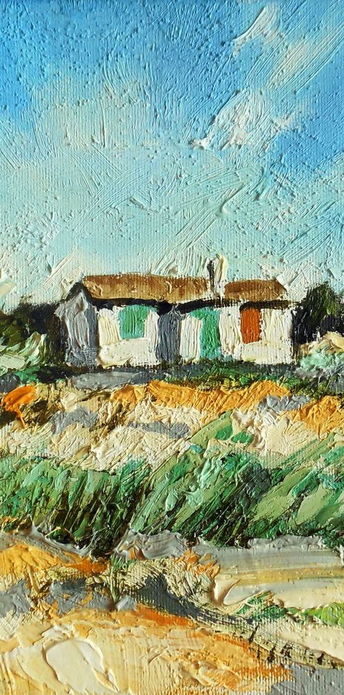 House by the sea by Evgen Semenyuk