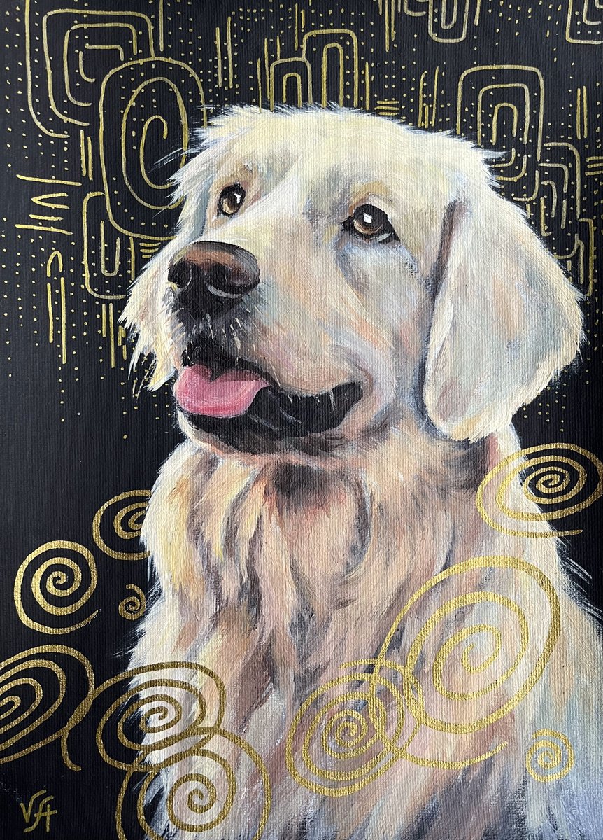 Gold retriever by Alona Vakhmistrova