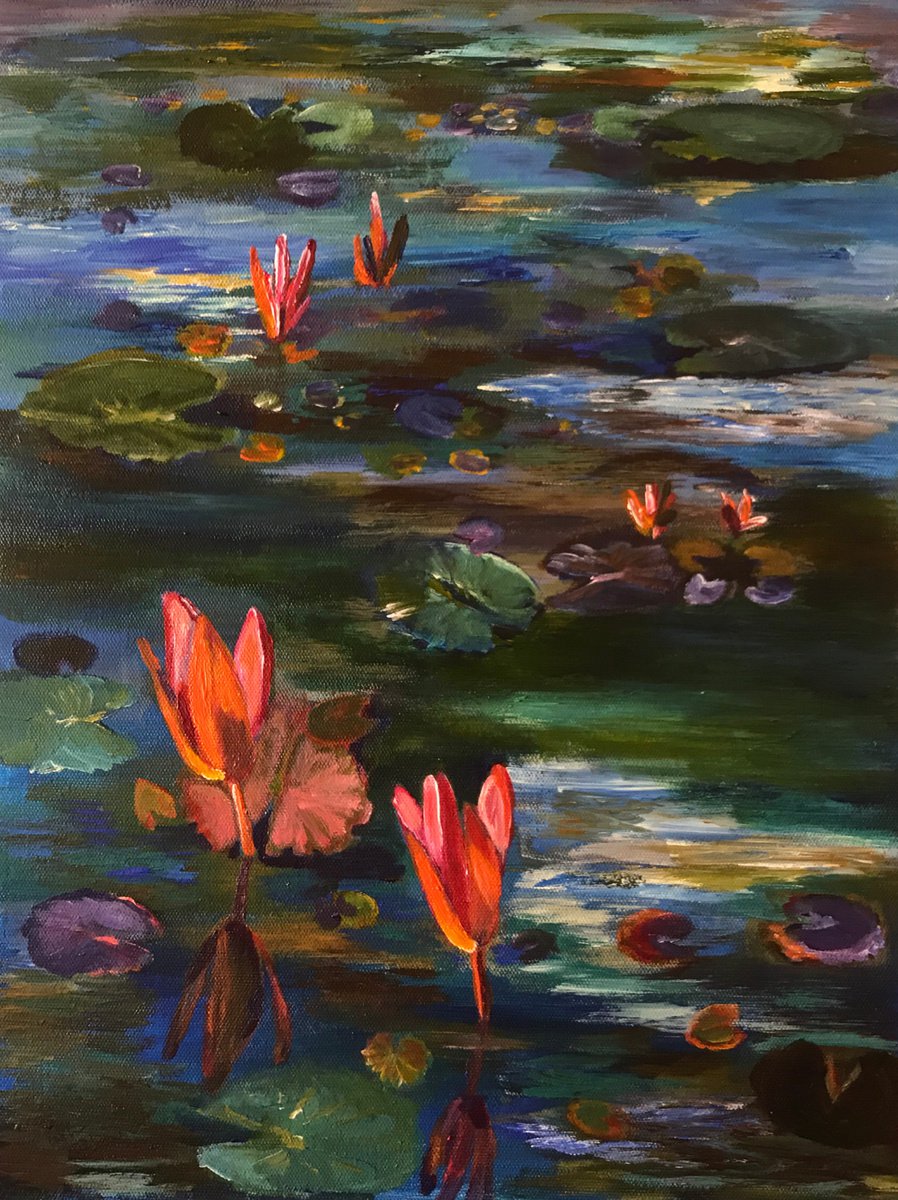 Water Lilies by Geeta Yerra