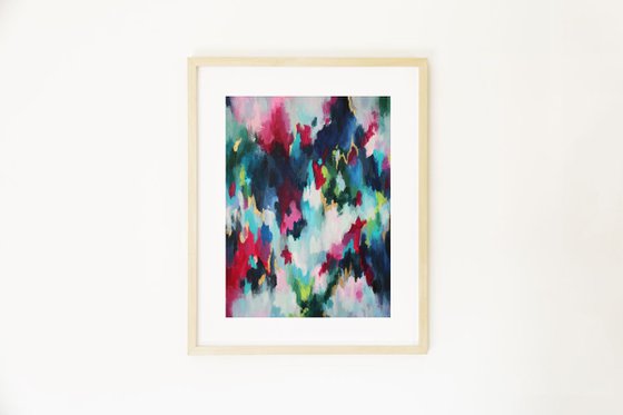 Framed Abstract Painting - In The Mood
