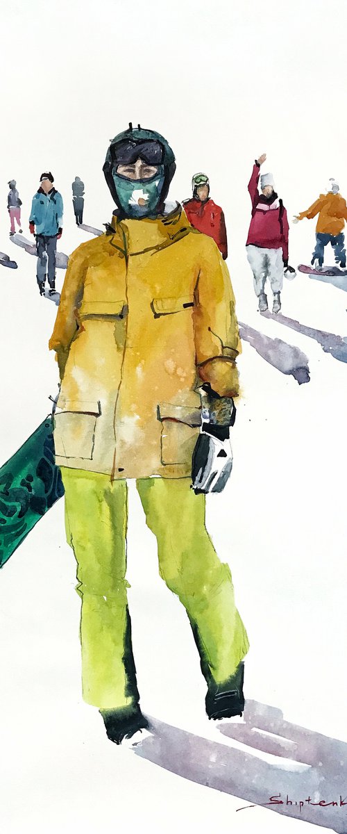 Snowboarders by Bogdan Shiptenko