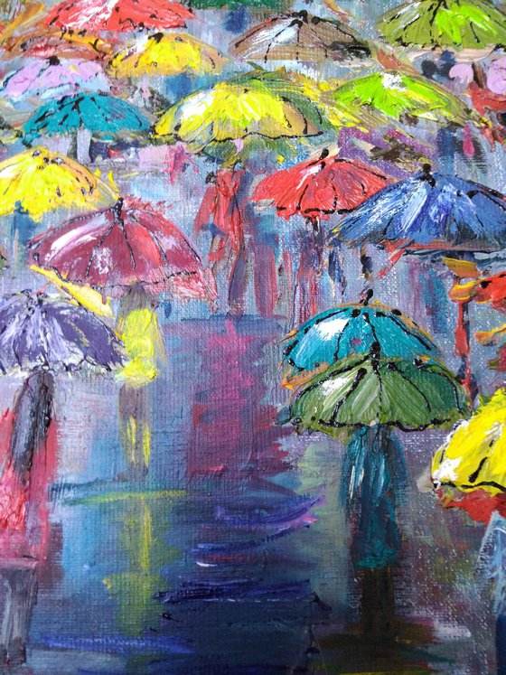 Colored Umbrellas
