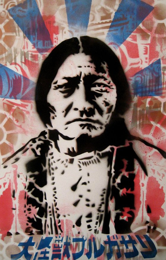 Sitting Bull 2 (Stencil Spray Version)