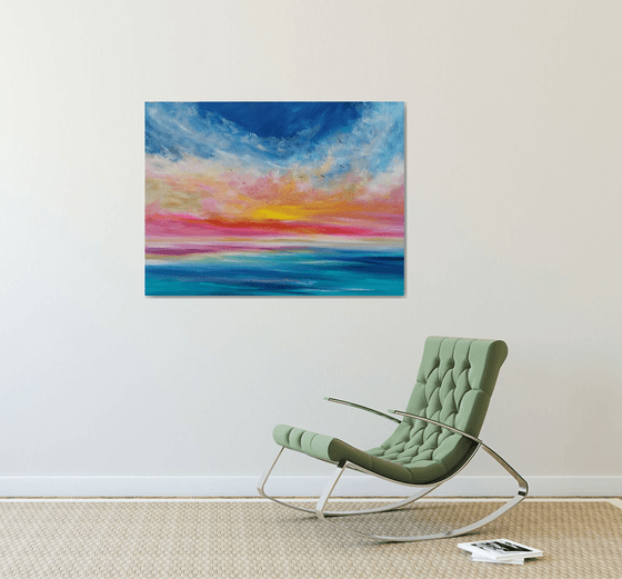 Harmony - Cornish Seascape, Art, Skyscape