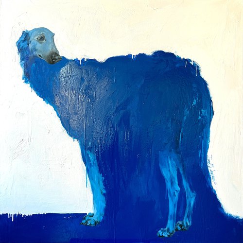Blue Dog 1 by Inga Makarova