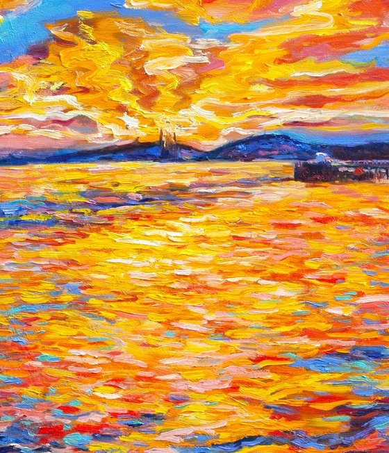 Sunset in the Ferry