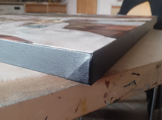 Loaded sandwich on brown