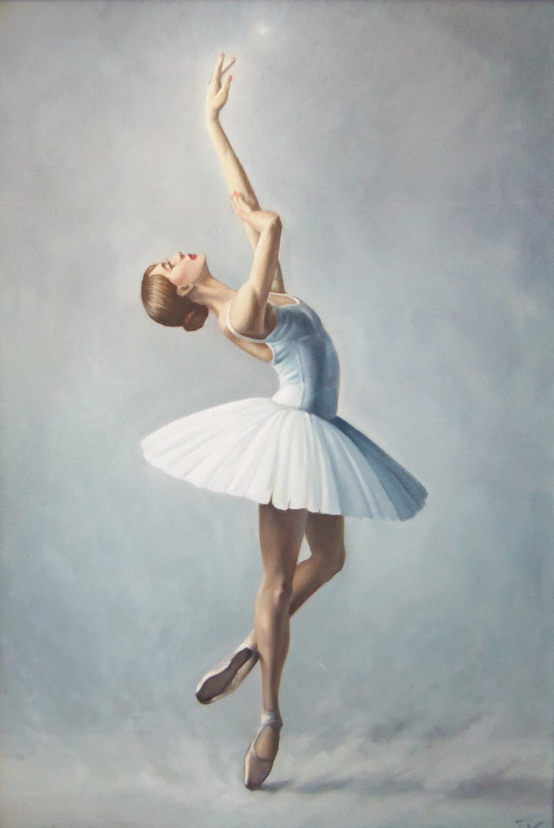 Ballerina-1 (70x50cm, oil/canvas, ready to hang) by Artush Voskanian