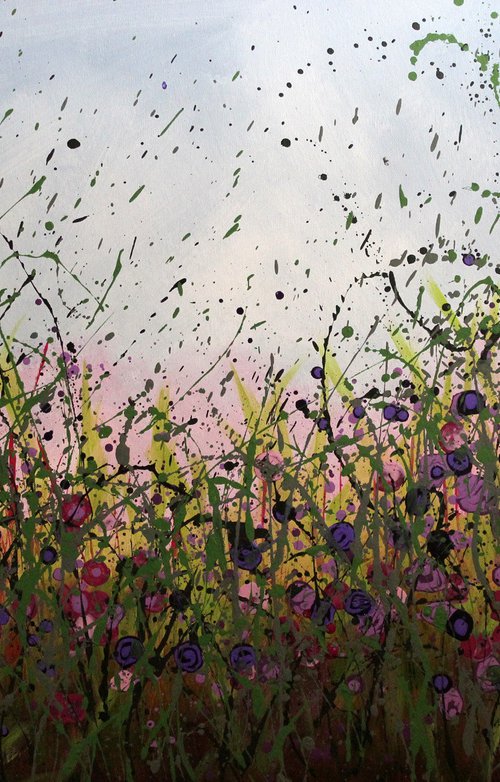 Fragranza Di Primavera - Large original abstract painting by Cecilia Frigati