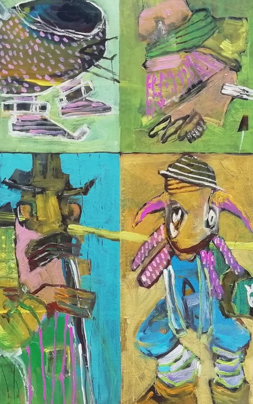 Abstract fragments 17 by Francisco Santos