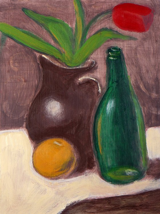 Still Life With A Bottle