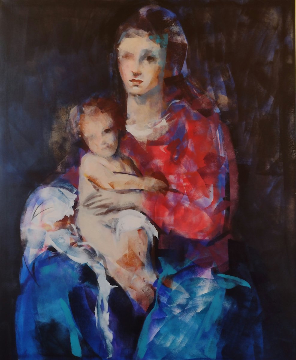 Madonna and child 17 by Marina Del Pozo