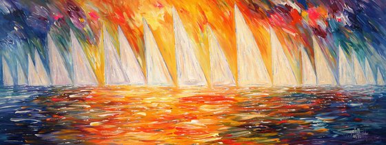 Stick: Evening Sailing Boats 1