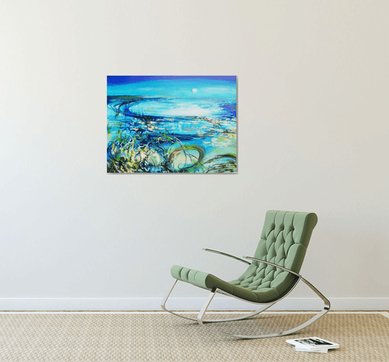 Painting | Acrylic | Blue landscape