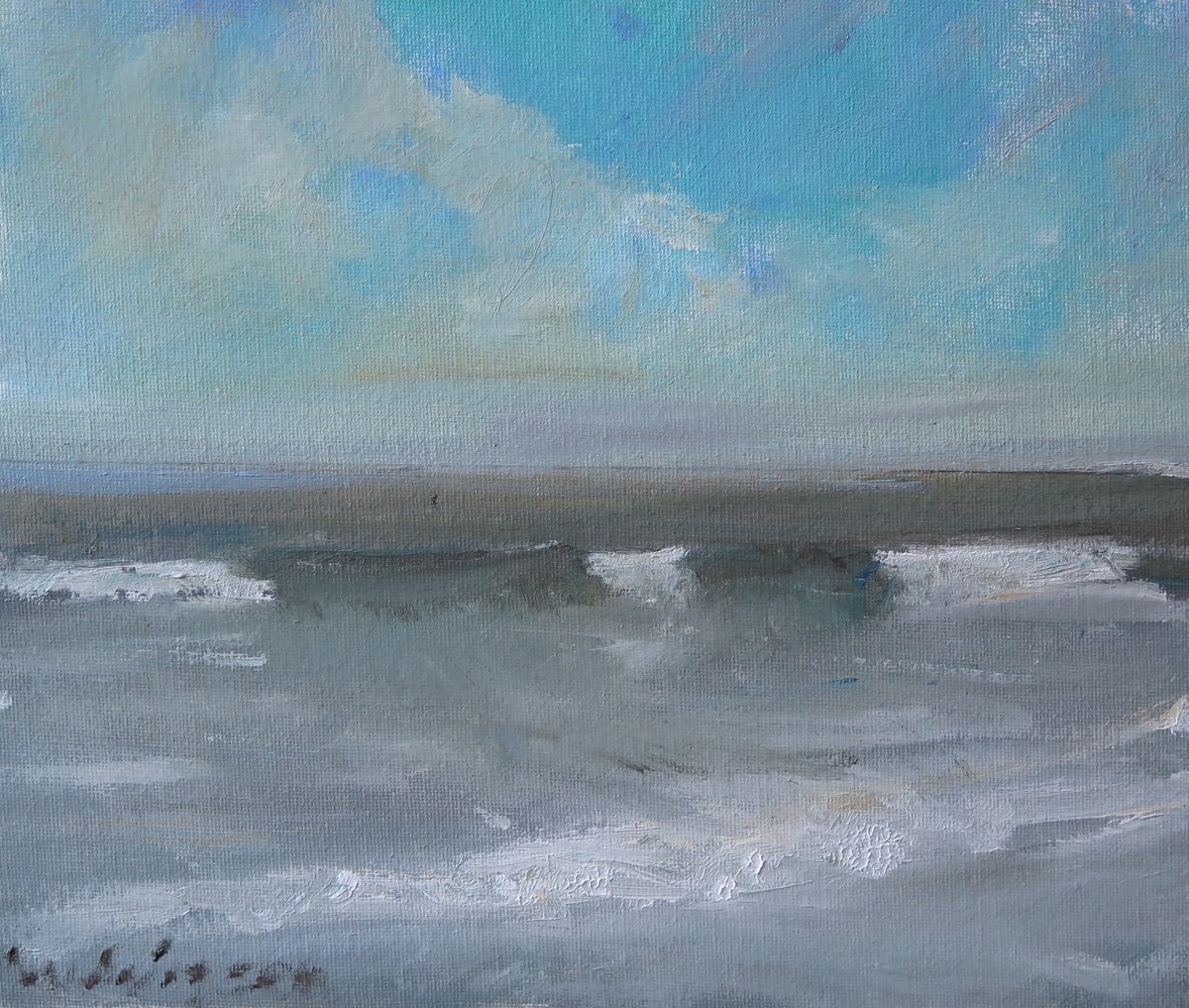Filey Wave Study by Malcolm Ludvigsen