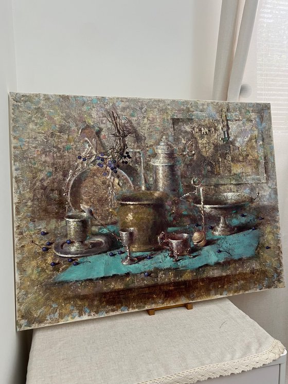 Silver Turquoise Moody Kitchen