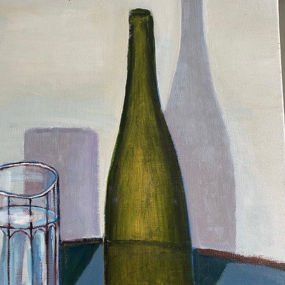 Still Life with Glass and Bottle