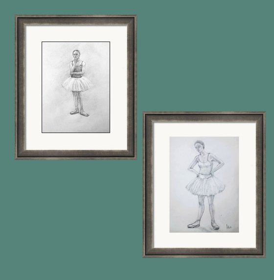 Set of two Ballerinas 5 and 10