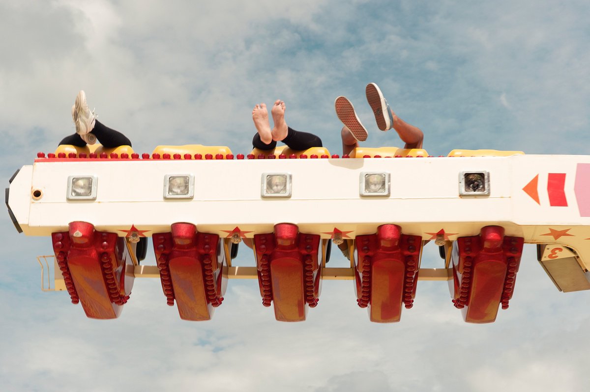 Photorealistic Cityscapes Photograph By Adam Regan, 36 X 24, Hastings Fun Fair Ii, Original Artwork