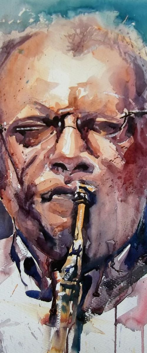 The Jazz Player by Anthony Barrow BA(Hons) Fine Art
