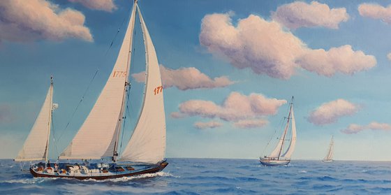 Seascape with Sailboats 27