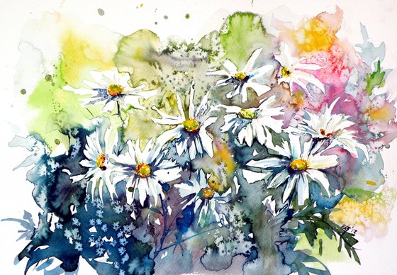 White flowers