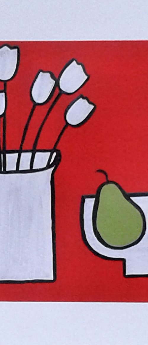 Red Still Life 2 by Jan Rippingham