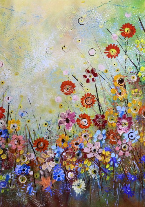 Indian Summers #1 - Large original landscape by Cecilia Frigati