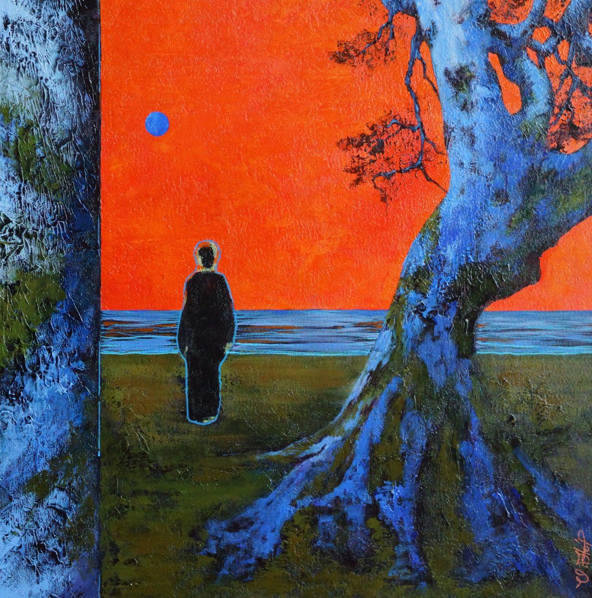Impressionistic Painting , At The Threshold By Vera Hoi, 17 X 17, Artwork For Sale On Artfinder