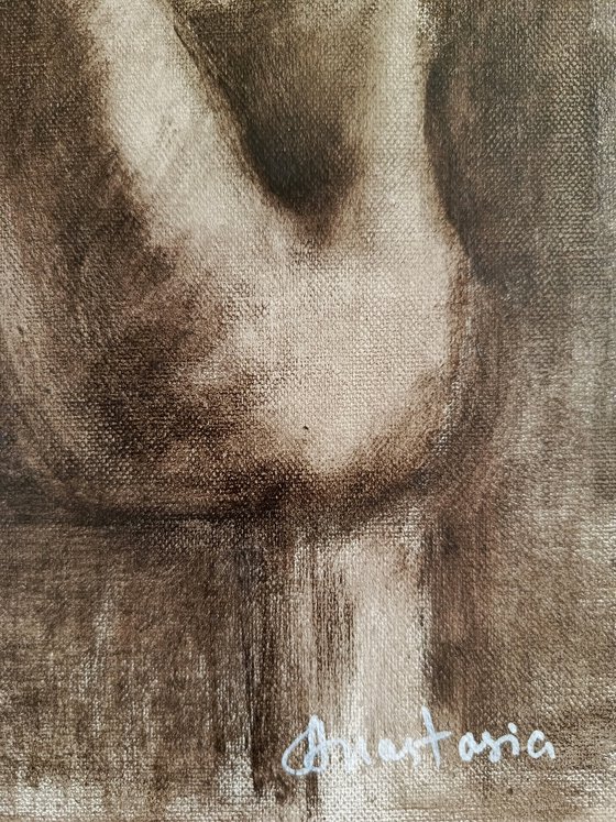 Nude female figure