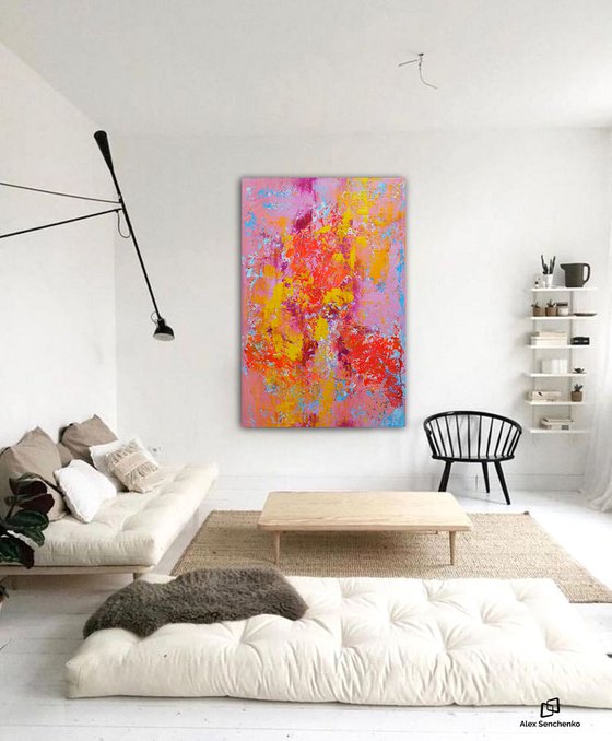 150x100cm. / extra large painting / Abstract 2192