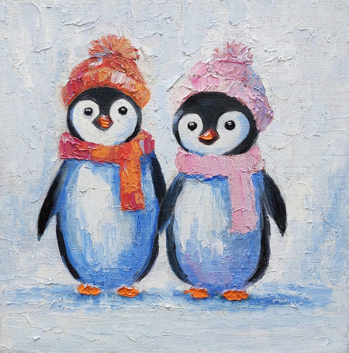 Two penguins by Yulia Berseneva