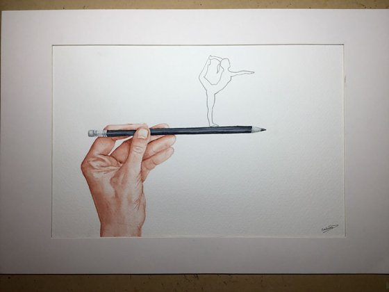 Let your pencil dance on the paper
