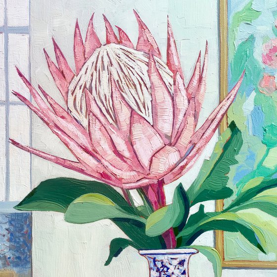 Floral Still Life Protea Pride