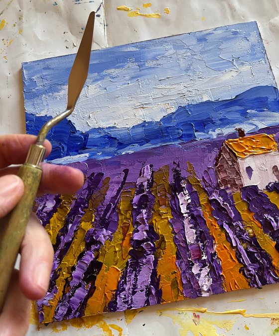 Provence Lavender Field Art