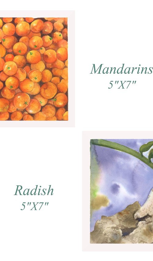 Radish and Mandarins by Shweta Mahajan