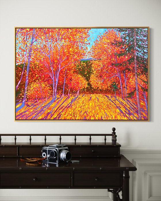 Fall in mountains