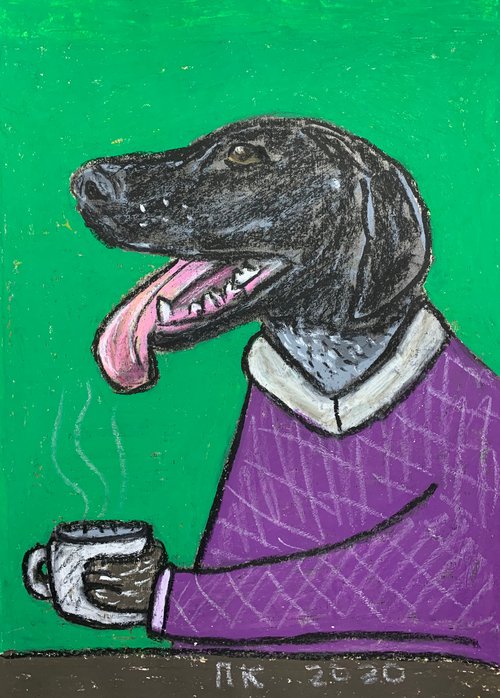 Drinking dog #88 by Pavel Kuragin