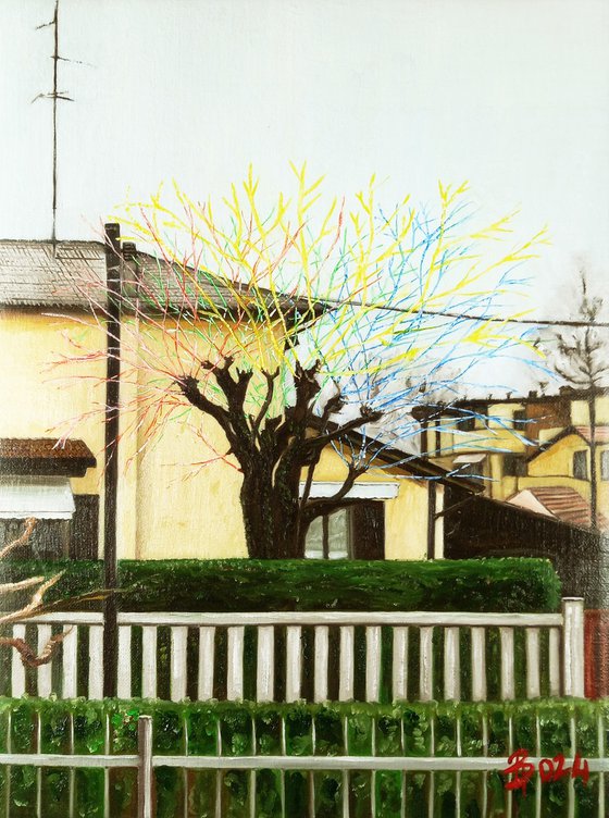 Winter electric tree
