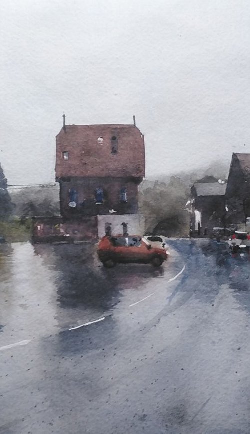 Rainy Day in the City by Vladislav Urzhenko