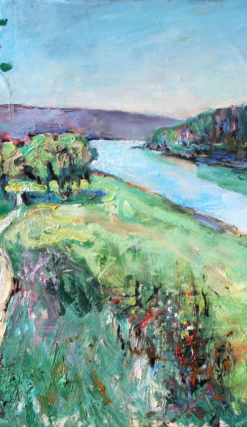 “On the River” by Nikifor Swiristuhin