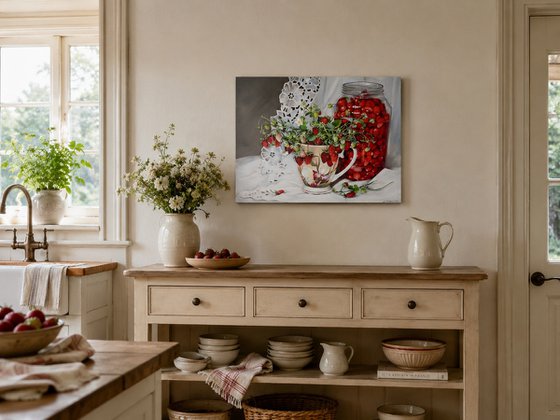 Wild Strawberry Still Life