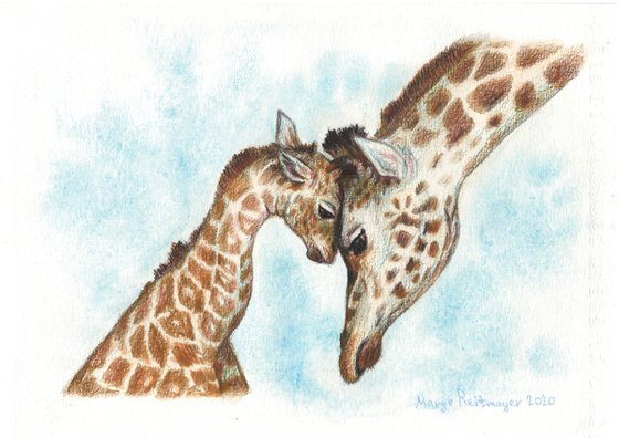 Mother's Love/Giraffe family #3