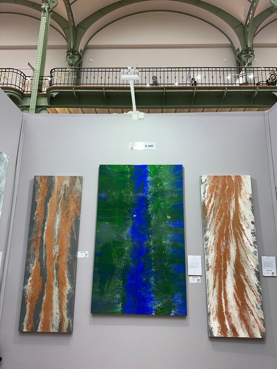 Sillage — Monumental Abstract Diptych