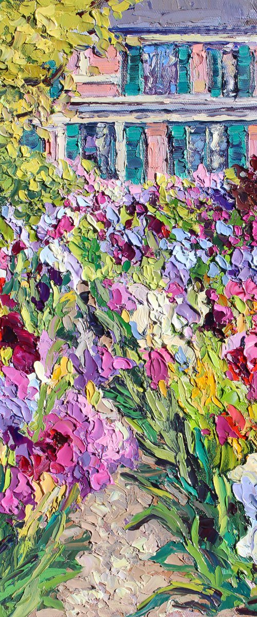 Monet's Flower Garden by Kristen Olson Stone