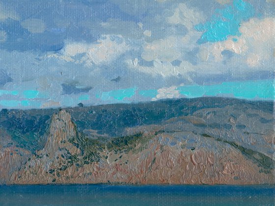 Storm at sea. Cape Kuron