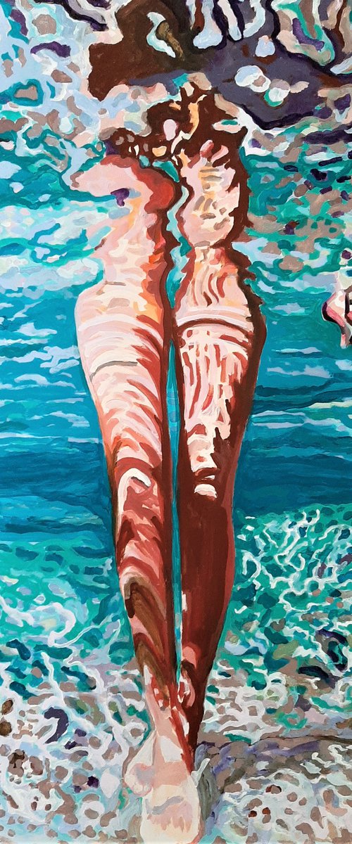 Underwater / 93 x 70 cm by Alexandra Djokic