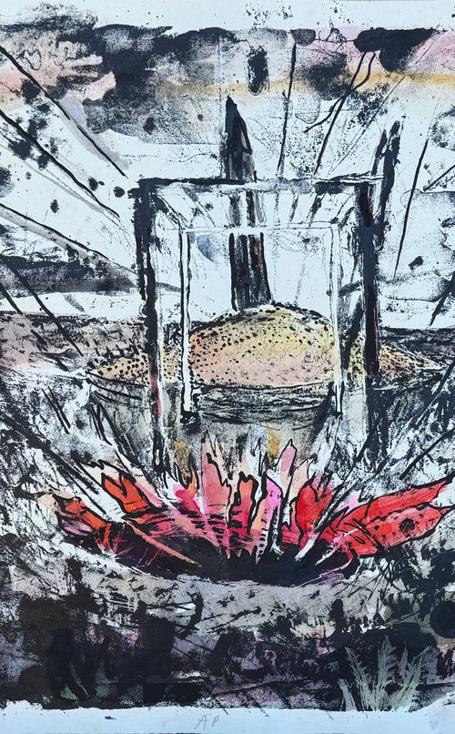 Darren's Garden Lithograph by Darren Jekel