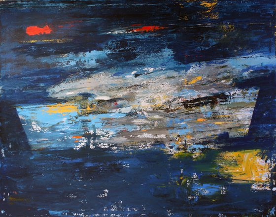 Large abstract 240x190 Stormy sea